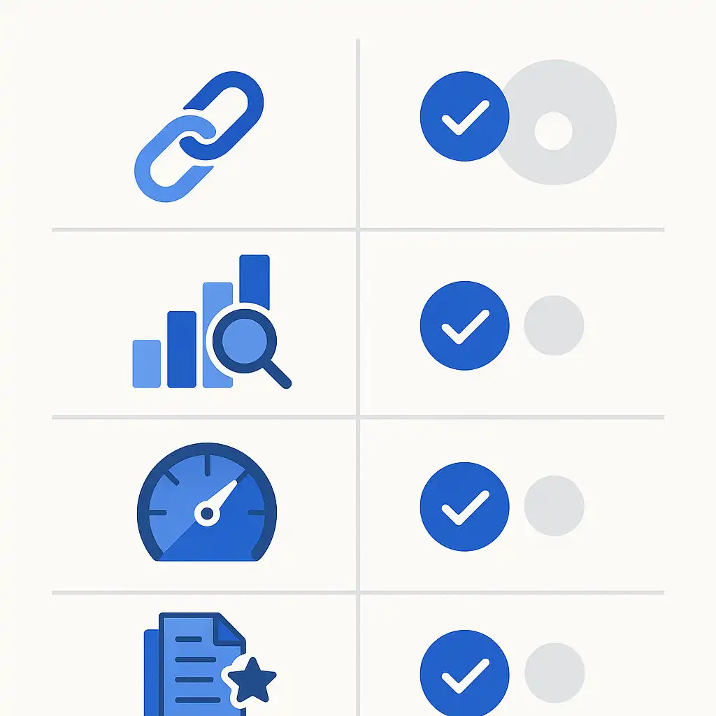 Infographic of a table comparing Ahrefs keyword research features against other SEO tools side by side