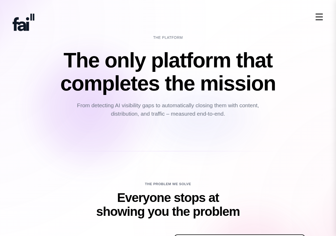 Screenshot of faii.ai's platform page